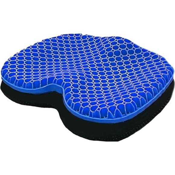 Large gel seat cushion cooling honeycomb support tailbone sciatica chair pillow - Picture 8 of 8